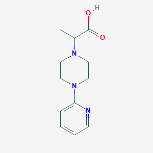 molecular formula C12H17N3O2 B1352133 2-[4-(Pyridin-2-yl)piperazin-1-yl]propanoic acid 