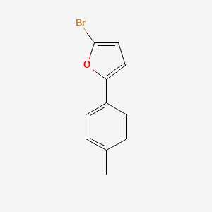 molecular formula C11H9BrO B13521356 2-Bromo-5-(4-methylphenyl)furan 