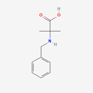 molecular formula C11H15NO2 B13521366 2-(Benzylamino)-2-methylpropanoic acid 