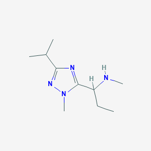 1-(3-Isopropyl-1-methyl-1h-1,2,4-triazol-5-yl)-N-methylpropan-1-amine