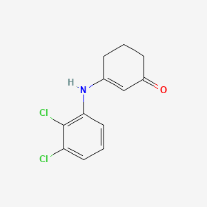 molecular formula C12H11Cl2NO B1352142 3-[(2,3-二氯苯基)氨基]环己-2-烯-1-酮 CAS No. 145657-26-7