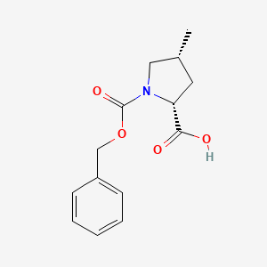 molecular formula C14H17NO4 B13521437 (2R,4R)-1-((Benzyloxy)carbonyl)-4-methylpyrrolidine-2-carboxylic acid CAS No. 1332765-82-8