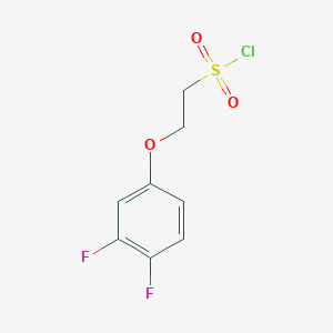 molecular formula C8H7ClF2O3S B13521443 2-(3,4-Difluorophenoxy)ethane-1-sulfonyl chloride 