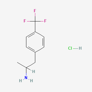 molecular formula C10H13ClF3N B1352146 1-[4-(Trifluoromethyl)phenyl]propan-2-amine hydrochloride CAS No. 882-00-8