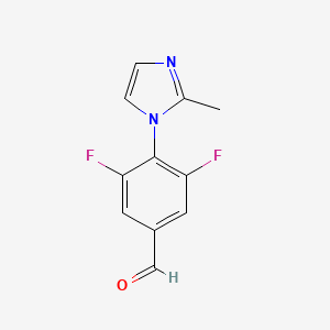 3,5-Difluoro-4-(2-methyl-1h-imidazol-1-yl)benzaldehyde