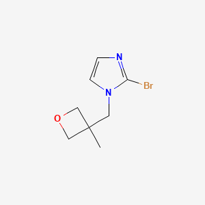 molecular formula C8H11BrN2O B13521504 2-bromo-1-[(3-methyloxetan-3-yl)methyl]-1H-imidazole 