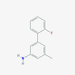 molecular formula C13H12FN B13521524 3-(2-Fluorophenyl)-5-methylaniline 