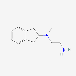 molecular formula C12H18N2 B13521574 N-(2-aminoethyl)-N-methyl-2,3-dihydro-1H-inden-2-amine 