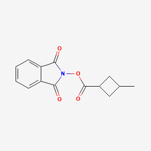 molecular formula C14H13NO4 B13521584 (1,3-dioxoisoindol-2-yl) 3-methylcyclobutane-1-carboxylate 