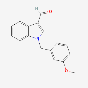 molecular formula C17H15NO2 B1352159 1-(3-methoxybenzyl)-1H-indole-3-carbaldehyde CAS No. 261637-72-3