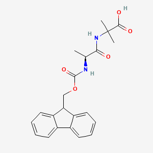 (S)-2-(2-((((9H-Fluoren-9-yl)methoxy)carbonyl)amino)propanamido)-2-methylpropanoic acid