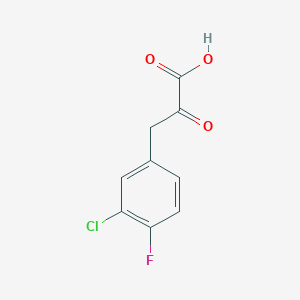 3-(3-Chloro-4-fluorophenyl)-2-oxopropanoic acid