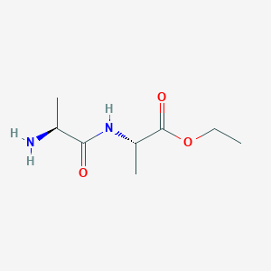 molecular formula C8H16N2O3 B13521677 Ethyl l-alanyl-l-alaninate 