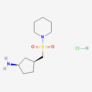 rac-(1R,3S)-3-[(piperidine-1-sulfonyl)methyl]cyclopentan-1-amine hydrochloride