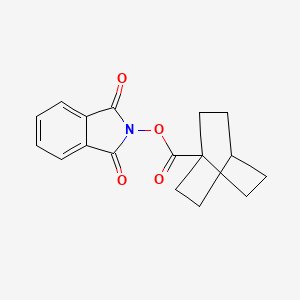 molecular formula C17H17NO4 B13521700 1,3-Dioxoisoindolin-2-YL bicyclo[2.2.2]octane-1-carboxylate 