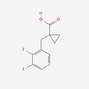 molecular formula C11H10F2O2 B13521706 1-(2,3-Difluorobenzyl)cyclopropane-1-carboxylic acid 