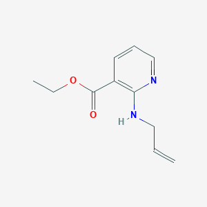 molecular formula C11H14N2O2 B13521722 Ethyl 2-(allylamino)nicotinate 