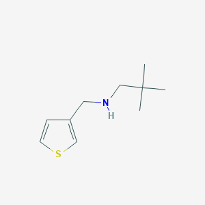 molecular formula C10H17NS B13521726 (2,2-Dimethylpropyl)[(thiophen-3-yl)methyl]amine 