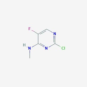 molecular formula C5H5ClFN3 B1352175 2-chloro-5-fluoro-N-methylpyrimidin-4-amine CAS No. 67316-43-2