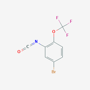 4-Bromo-2-isocyanato-1-(trifluoromethoxy)benzene