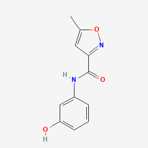 molecular formula C11H10N2O3 B1352179 N-(3-羟基苯基)-5-甲基异恶唑-3-酰胺 CAS No. 688051-07-2