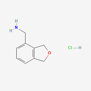 molecular formula C9H12ClNO B13521807 (1,3-Dihydro-2-benzofuran-4-yl)methanaminehydrochloride CAS No. 2230912-09-9