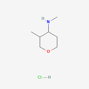 N,3-dimethyloxan-4-aminehydrochloride,Mixtureofdiastereomers