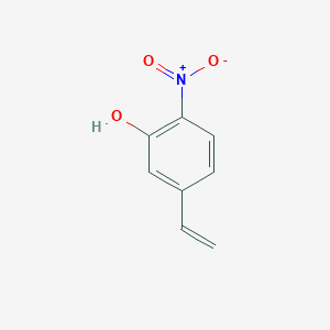 molecular formula C8H7NO3 B13521841 Phenol, 5-ethenyl-2-nitro- 