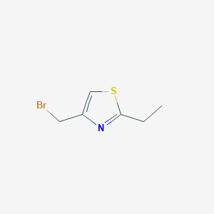 molecular formula C6H8BrNS B13521854 4-(Bromomethyl)-2-ethyl-1,3-thiazole 