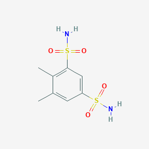 molecular formula C8H12N2O4S2 B13521892 4,5-Dimethylbenzene-1,3-disulfonamide 