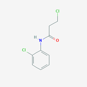 molecular formula C9H9Cl2NO B1352190 3-chloro-N-(2-chlorophenyl)propanamide CAS No. 21261-72-3