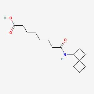 7-({Spiro[3.3]heptan-1-yl}carbamoyl)heptanoicacid