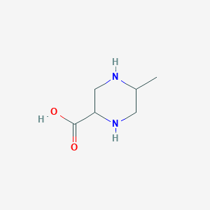 molecular formula C6H12N2O2 B13521920 5-Methylpiperazine-2-carboxylic acid 