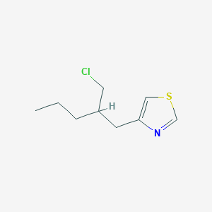 4-(2-(Chloromethyl)pentyl)thiazole