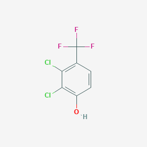 molecular formula C7H3Cl2F3O B13521943 2,3-Dichloro-4-(trifluoromethyl)phenol 