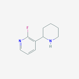 molecular formula C10H13FN2 B13521948 2-Fluoro-3-(piperidin-2-yl)pyridine 