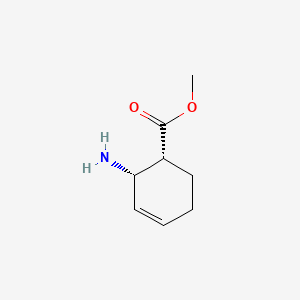 molecular formula C8H13NO2 B13521977 (1R,2S)-Methyl 2-aminocyclohex-3-enecarboxylate 