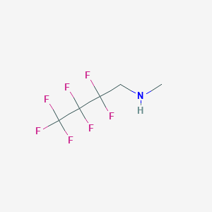 molecular formula C5H6F7N B13521986 2,2,3,3,4,4,4-Heptafluoro-N-methylbutan-1-amine CAS No. 755-42-0