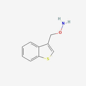 molecular formula C9H9NOS B13522029 o-(Benzo[b]thiophen-3-ylmethyl)hydroxylamine 