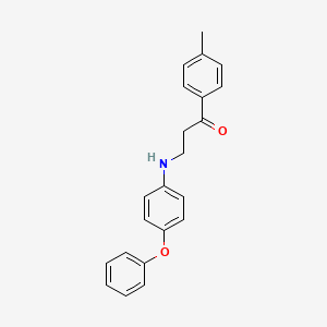 molecular formula C22H21NO2 B1352203 1-(4-Methylphenyl)-3-(4-phenoxyanilino)-1-propanone CAS No. 477334-12-6