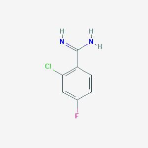 molecular formula C7H6ClFN2 B1352207 2-Chloro-4-fluoro-benzamidine CAS No. 582306-90-9