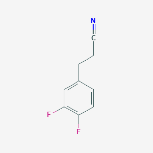 molecular formula C9H7F2N B13522073 3,4-Difluorophenylpropanenitrile 