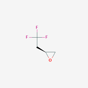 molecular formula C4H5F3O B13522085 (S)-2-(2,2,2-trifluoroethyl)oxirane 