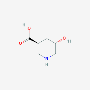 3-Piperidinecarboxylic acid, 5-hydroxy-, trans-