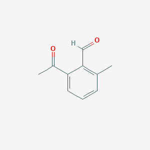 molecular formula C10H10O2 B13522101 2-Acetyl-6-methylbenzaldehyde 