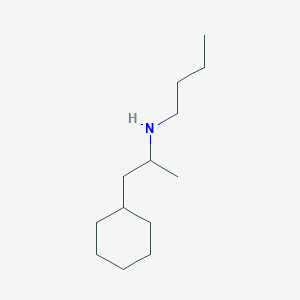 molecular formula C13H27N B13522108 N-(1-cyclohexylpropan-2-yl)butan-1-amine CAS No. 92162-16-8