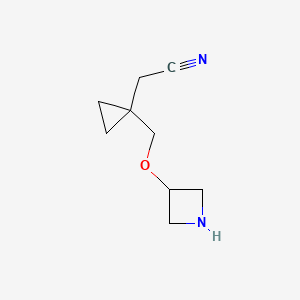 2-(1-((Azetidin-3-yloxy)methyl)cyclopropyl)acetonitrile