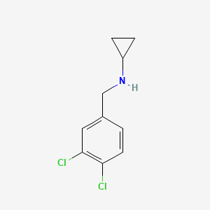 molecular formula C10H11Cl2N B1352212 N-[(3,4-dichlorophenyl)methyl]cyclopropanamine CAS No. 90919-75-8