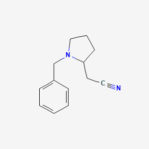 molecular formula C13H16N2 B13522128 2-(1-Benzylpyrrolidin-2-yl)acetonitrile 