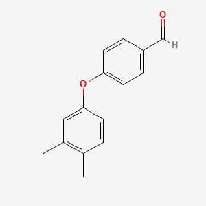 molecular formula C15H14O2 B1352214 4-(3,4-二甲基苯氧基)苯甲醛 CAS No. 893723-95-0